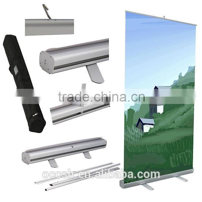 80/85/120/150*200cm Aluminum Vinyl Banners Pull Up Stands with Custom Printed Graphic Design Roll Up Banner Stand