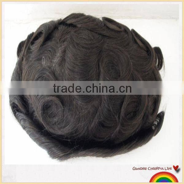 Indian remy hair men's toupee human hair mens wigs
