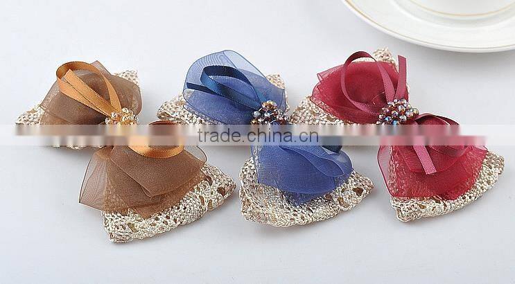 fancy fabric hair big bow hair clip accessory in hair extension
