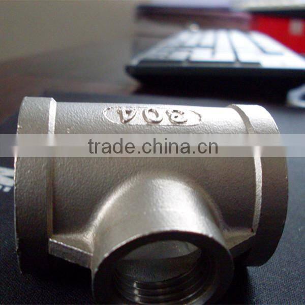 casting investment stainless steel tee