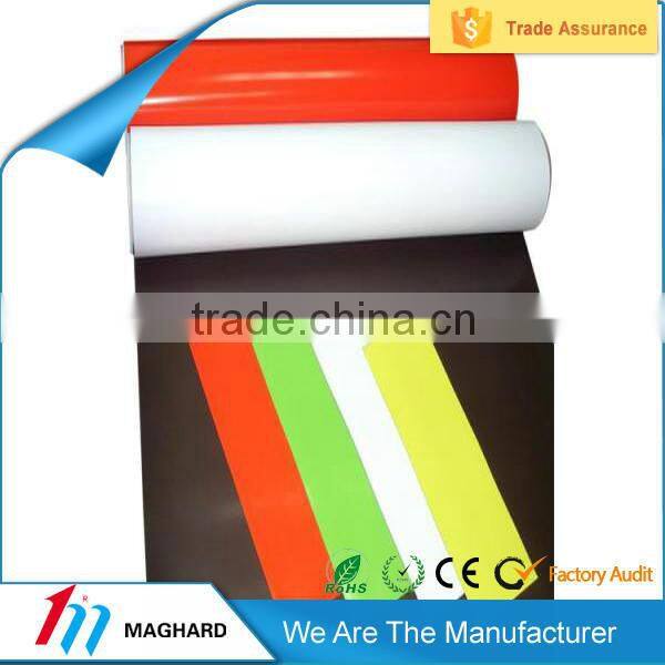 flexible rubber magnetic sheet roll coil with color pvc