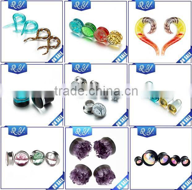 Fake Ear Tunnel Piercing Jewelry Taper Deisgn Fake Ear Expander