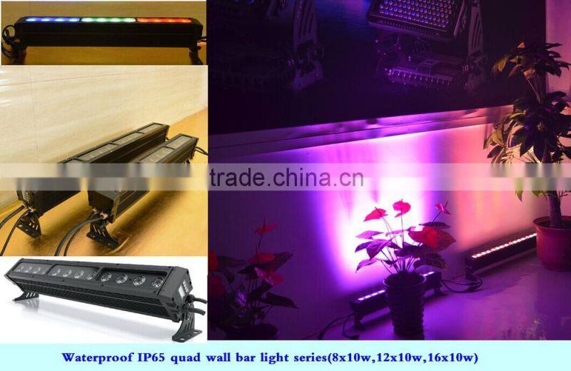high brightness waterproof 8X15W led wall washer outdoor bar light