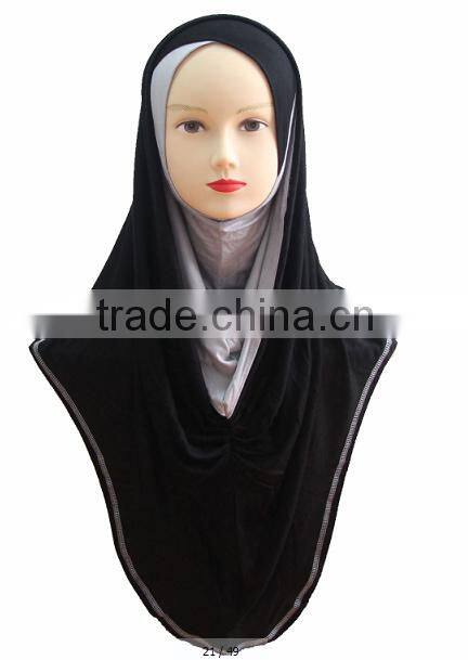 H224 popular muslim jersey hijab,big size long hijab
