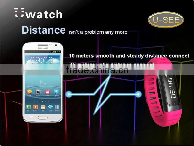U9 Uwatch 2014 New Smart pedometer watch ,watch with pedometer with step counter
