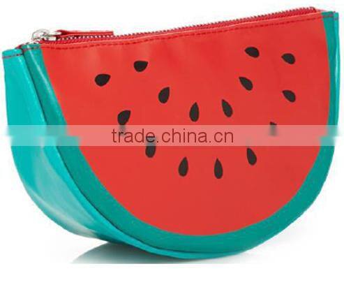 wholesale watermelon shaped stylish toiletry bags