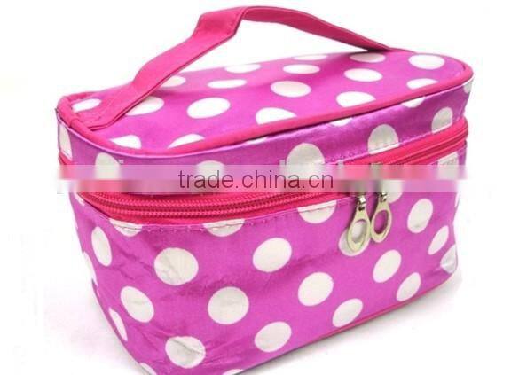 Personalised Spotty Cosmetic Bag,fashion contents cosmetic bag