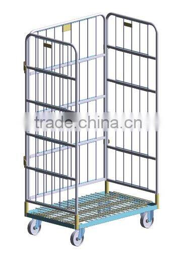 Foldable Logisitc Laundry Storage Security Roll Container Trolley