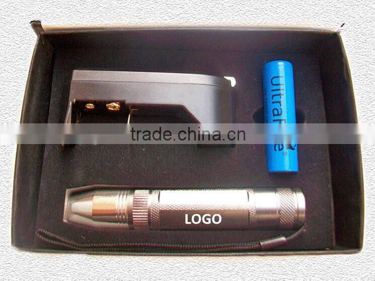 wholesale Stainless Steel Rechargeable Jade Testing Flashlight, chinese flat stone test flashlight