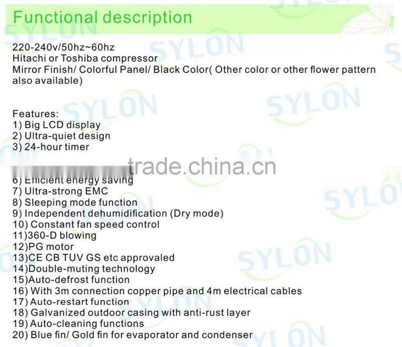 2016 new multi split inverter air conditioner supplier