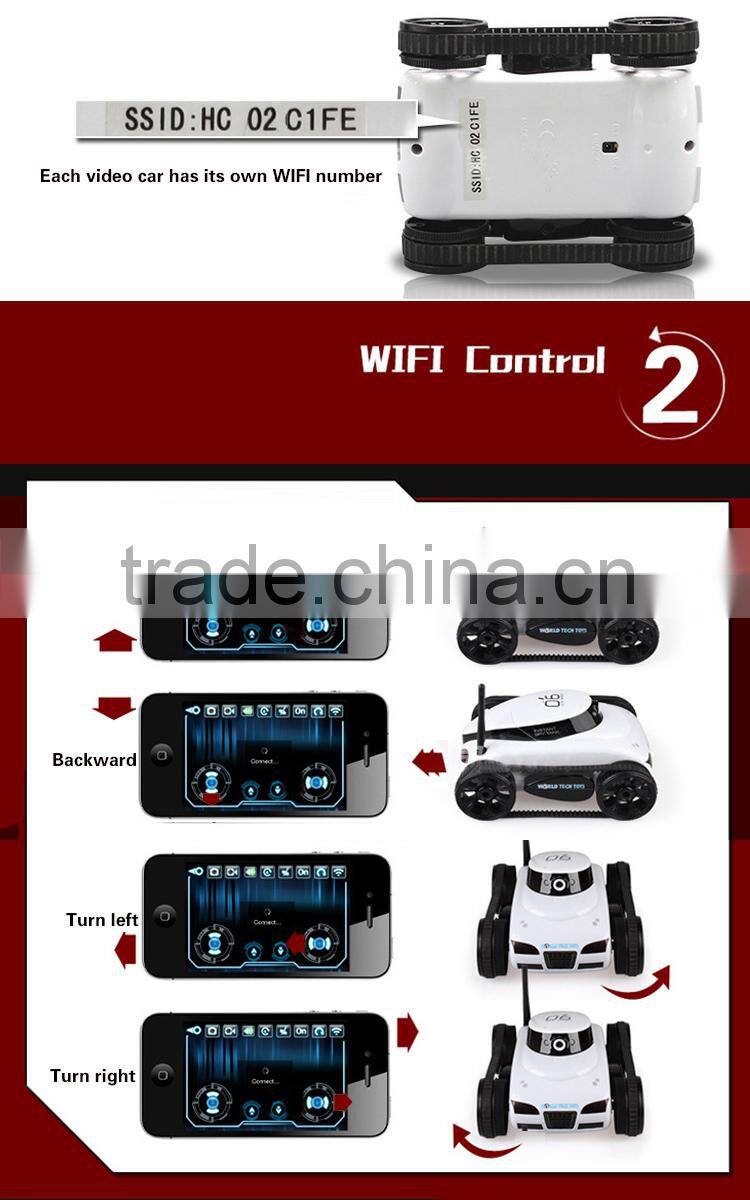 App control 2.4G FPV mini tank with 0.3MP camera