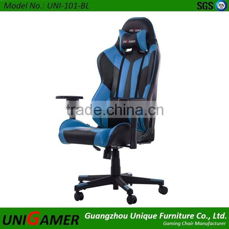 2016 New Design pu leather swivel racing style gaming office chairs with 3D armrest