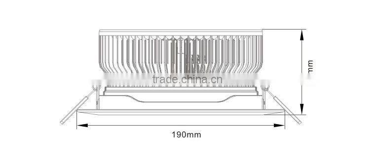 Flush Mount Spotlighting 21W LED Recessed Ceiling Light