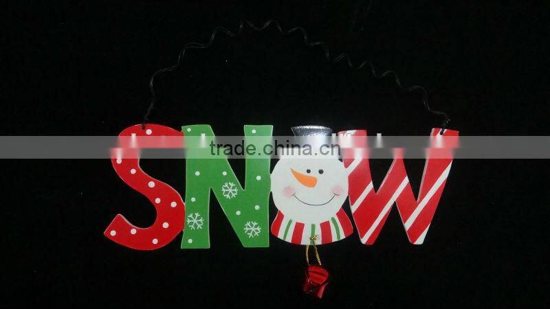 Wooden letters for christmas decoration,Merry christmas letter hanging decoration