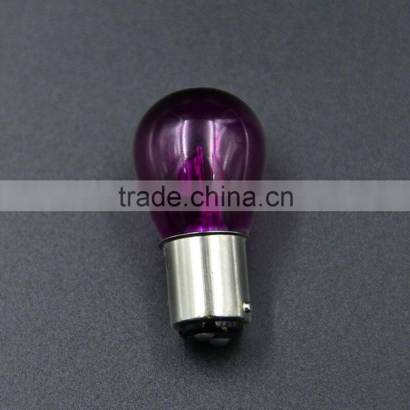 Car 21/5W 12V BA15D Purple Halogen bulb Indicator light Brake light Tail Light