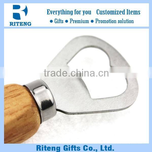 Customized Varnish Wood Opener With Logo