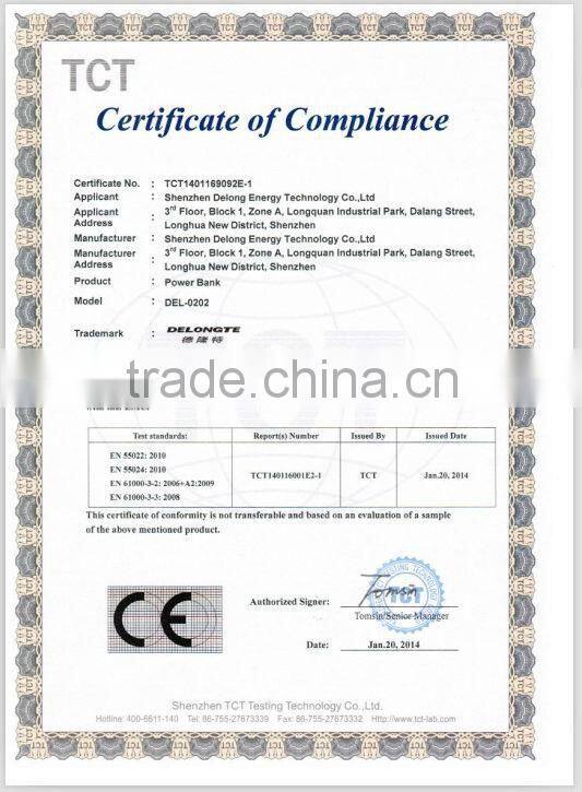 mobile phone charger led torch light portable power bank