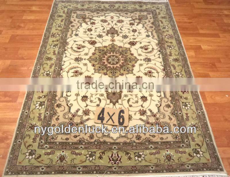 4x6ft flower design wool carpets