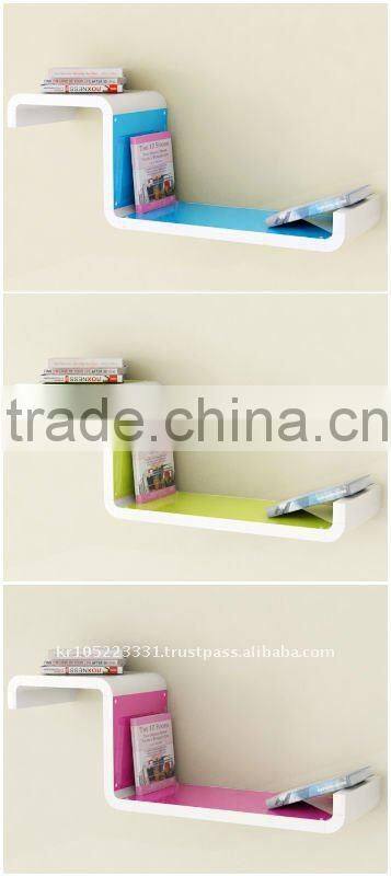 Decorative ABS wall shelf