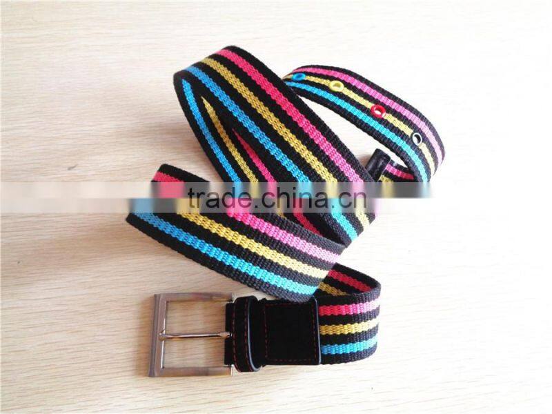 Factory Customized Canvas Sport Cotton Fabric Belt