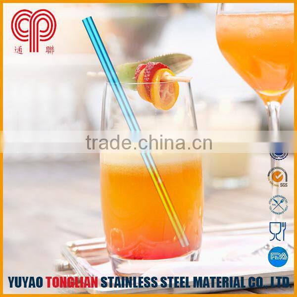 Factory price colored drinking straw aluminum