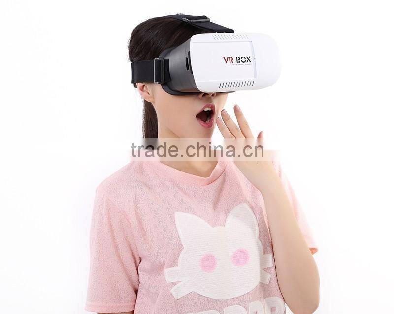 Timiya VR BOX Google Virtual Reality 3D Glasses for Phones,White+Black