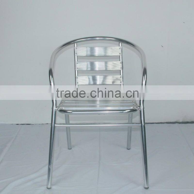 0503outdoor garden aluminum good quality stackable dining table and chair set YC001 YT1