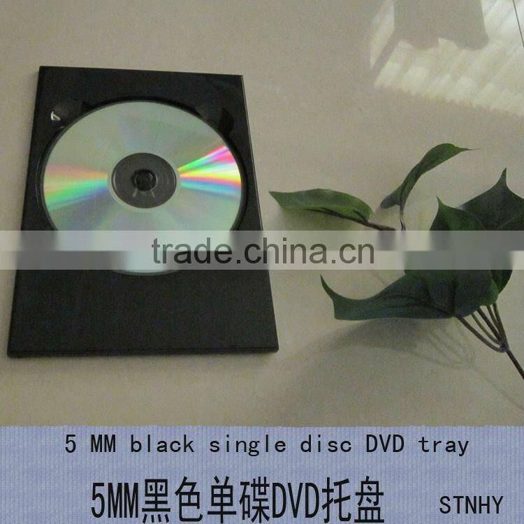 5MM Black single DVD tray