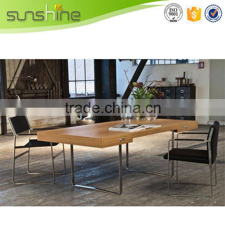 Cheap price custom hotsell conference table with wire box
