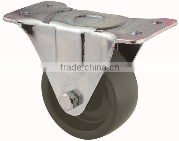 31 Series Single Ball Raceway Structure Top Plate Rigid Black PP Caster