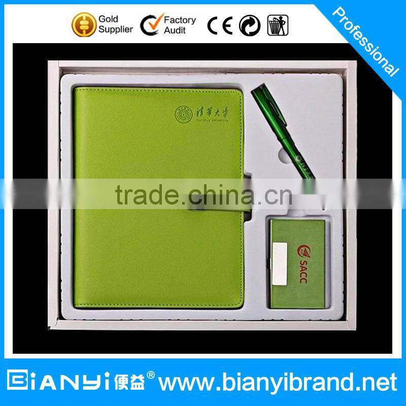 Promotional Gift Promotional Recycled Paper Notebook Pen with name card holder Set