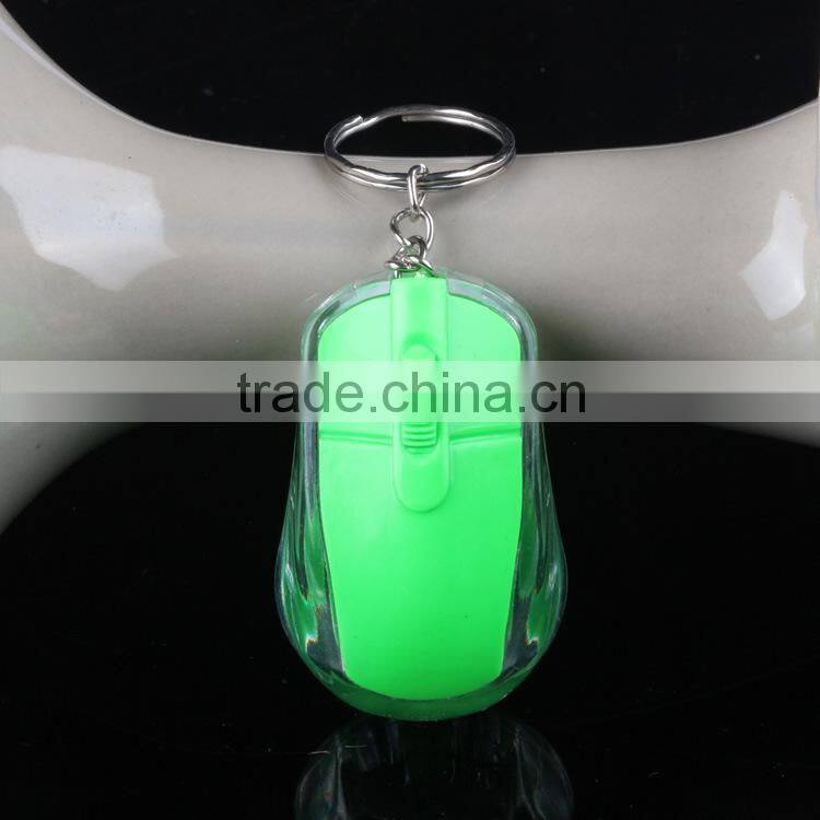 Luminous mouse plastic keychain innovative High quality keychain factory