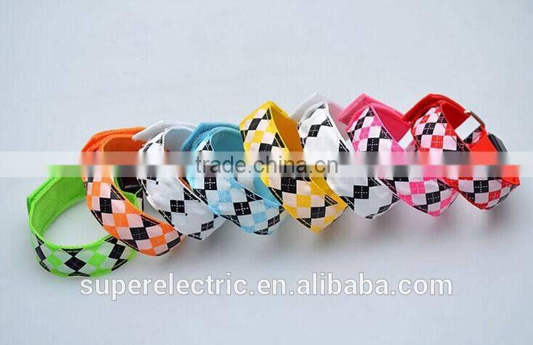 China manufacturer OEM light up armlet high quality nylon sport flashing led armband for running