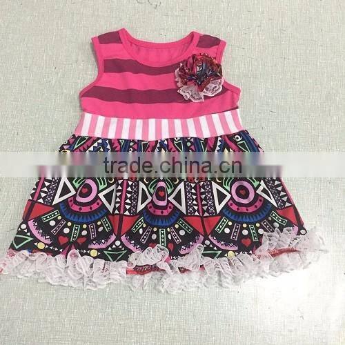 2016 New Arrival Cotton floral Baby Summer Girls Dress