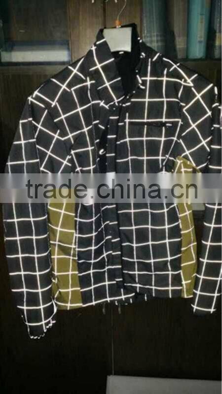 New Product !!! Polyester Reflective Yarn Dyed Fabric for Fashion Sportswear