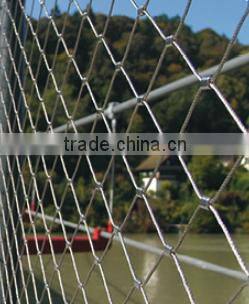Garden fence mesh eco-friendly stainless steel metal garden fence wire rope mesh