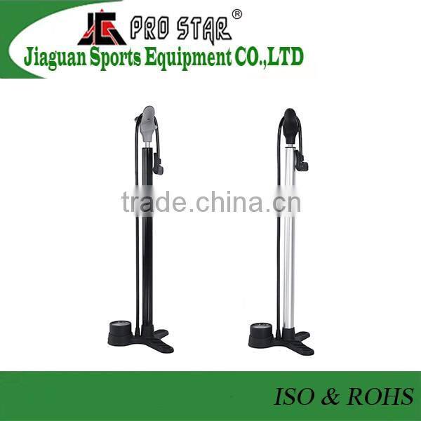 high pressure bicycle floor pump with gauge