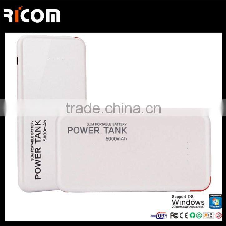 Portable Built-in Cable Power Bank 4000mah with Dual USB, Universal External Mobile Portable Charger for Samsung