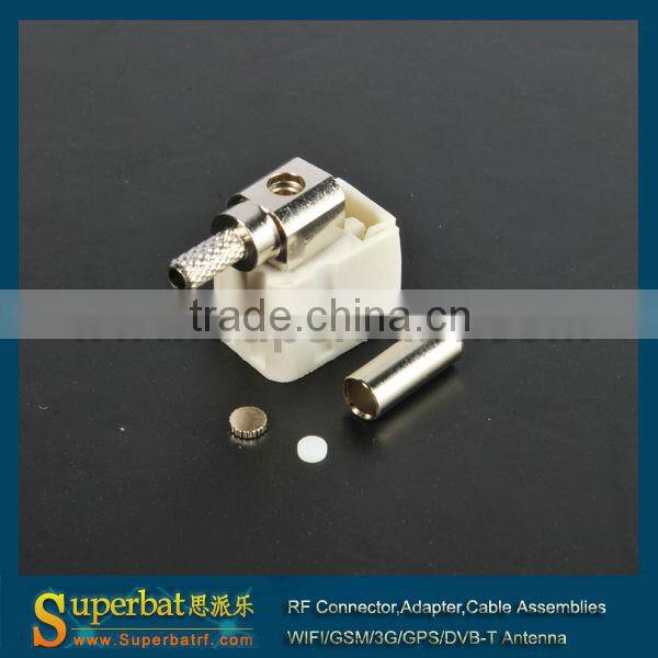 Fakra standard code "B" crimp Jack right angle white /9001 Radio With Phantom