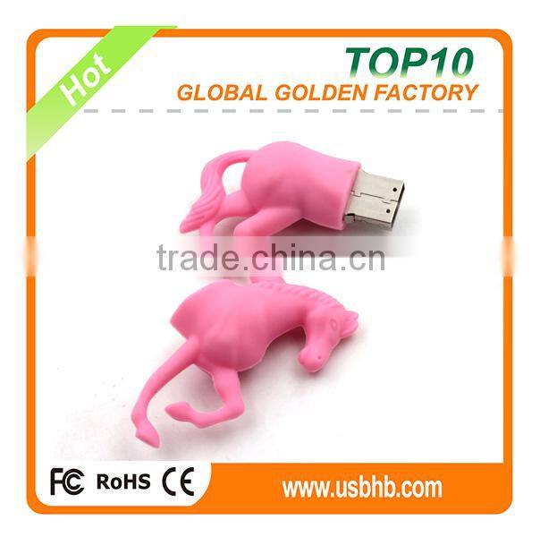 OEM/ODM horse shape usb flash stick for gift