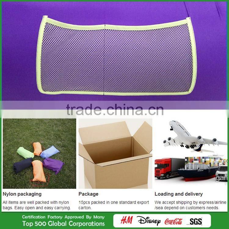 Hot Sale Laysack bed/Lay bag/Banana air bag softtextile baby sleeping bag