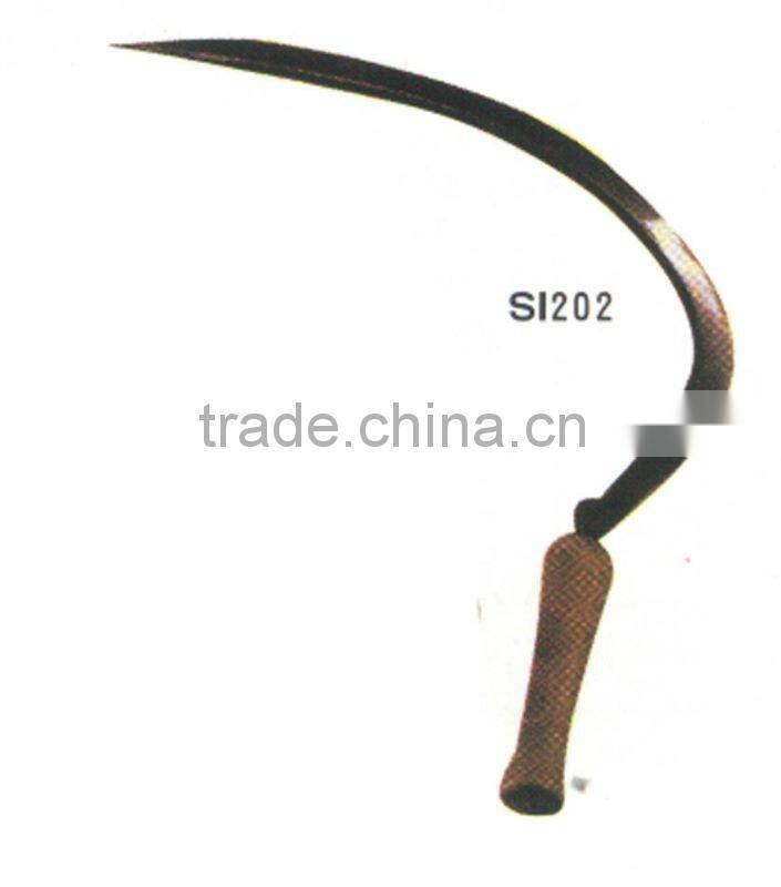 high quality sickle SI202/16" with wood handle