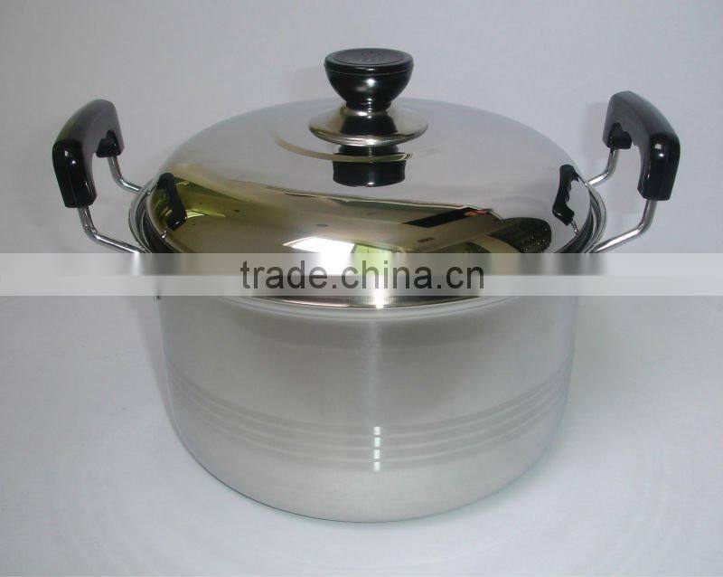 American style stainless steel high cooking pot