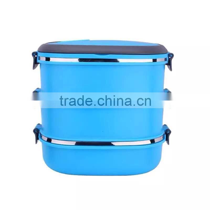 LUNCH BOX one layer stainless steel warm stock save place easy to carry
