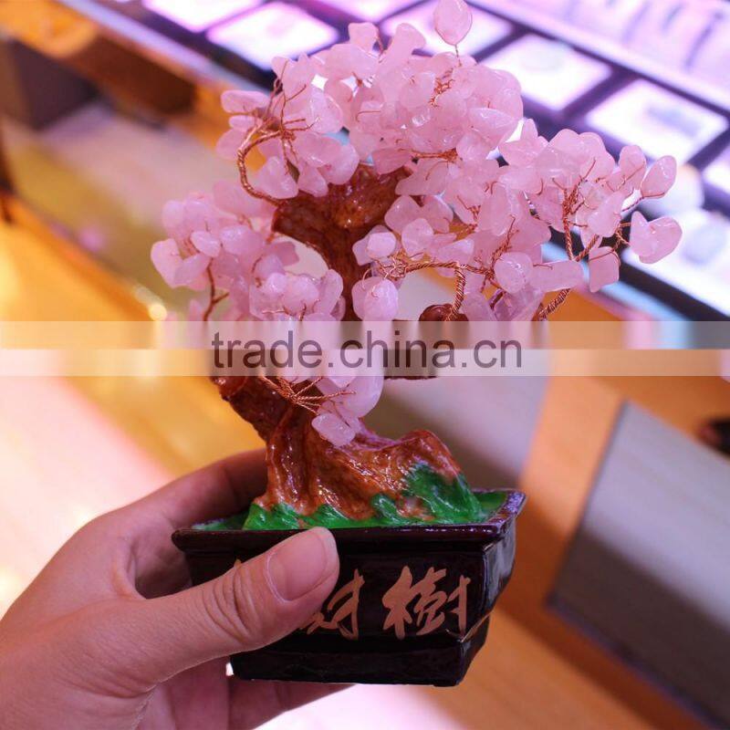 natural rock colored small crystal trees for sale