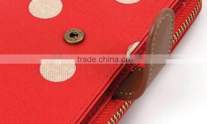 China Style Women Floral Canvas Wallet Coin Purse