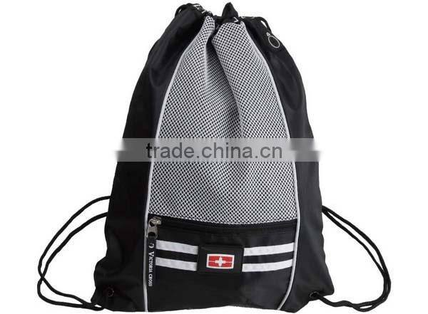 cheap nylon mesh cute drawstring backpack bag