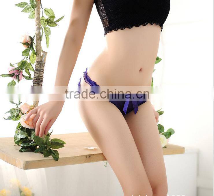 Women Ladies Sexy Open Crotch G-string Panties Briefs Thongs Lingerie Underwear