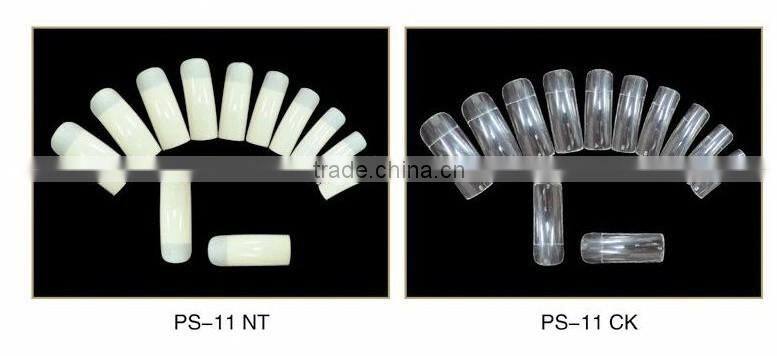 Artificial Fingernails Curved Form Nail Tips / Nail Art Tips with 10 different sizes