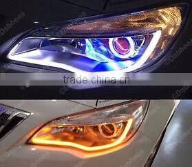 Dual Color White-Amber Switchback Headlight LED Tube Strip Light DRL Daytime Running Light & Turn Signal Lamp